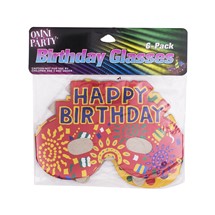 Happy Birthday Cardboard Glasses